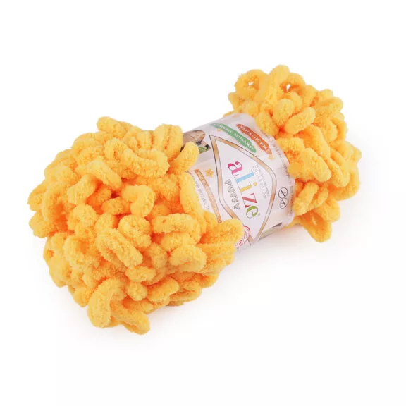Kötőfonal Alize Puffy 100 g - 42 (216) sárga (5 db-os csomagolás) Kötőfonal Alize Puffy 100 g - 42 (216) sárga (5 db-os csomagolás)