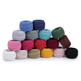 Pamut fonal makramé / horgolt 40 g fésülés