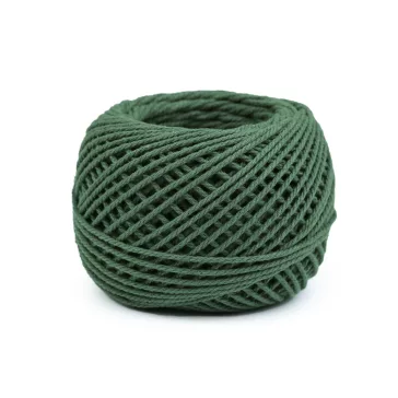   Pamut fonal makramé / horgolt 40 g fésülés - 15 (14) élénkzöld (1 db-os csomagolás)