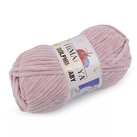 Zsenília kötőfonal Dolphin Baby 100 g - 23 (80349) púderrózsaszín (1 db-os csomagolás) Zsenília kötőfonal Dolphin Baby 100 g - 23 (80349) púderrózsaszín (1 db-os csomagolás)