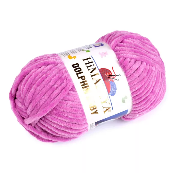 Zsenília kötőfonal Dolphin Baby 100 g - 25 (80356) liláspiros vil. (1 db-os csomagolás) Zsenília kötőfonal Dolphin Baby 100 g - 25 (80356) liláspiros vil. (1 db-os csomagolás)