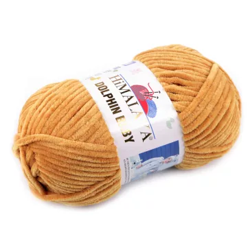   Zsenília kötőfonal Dolphin Baby 100 g - 30 (80330) mustárszínű (1 db-os csomagolás)