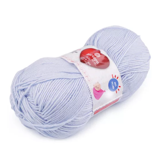 Kötőfonal Baby Love és Care 100 g - 5 (580) jégkék (1 db-os csomagolás) Kötőfonal Baby Love és Care 100 g - 5 (580) jégkék (1 db-os csomagolás)