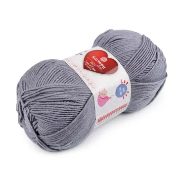   Kötőfonal Baby Love és Care 100 g - 6 (571) szürke (1 db-os csomagolás)
