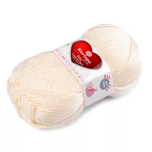 Kötőfonal Baby Love és Care 100 g - 21 (025) krém világos (1 db-os csomagolás) Kötőfonal Baby Love és Care 100 g - 21 (025) krém világos (1 db-os csomagolás)