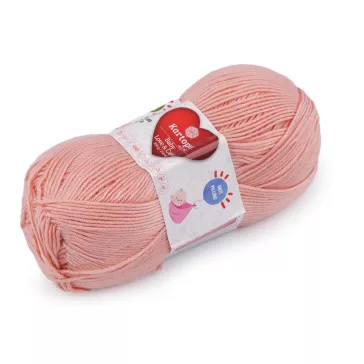   Kötőfonal Baby Love és Care 100 g - 31 (258) lazacszín (1 db-os csomagolás)