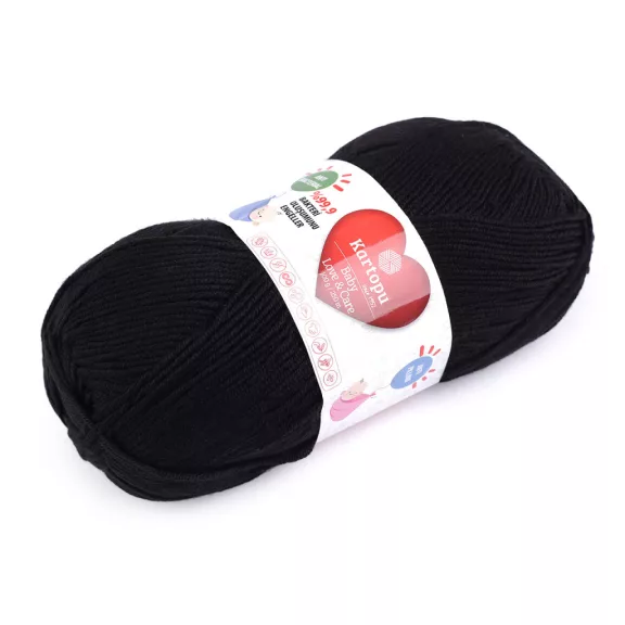 Kötőfonal Baby Love és Care 100 g - 33 (940) fekete (1 db-os csomagolás) Kötőfonal Baby Love és Care 100 g - 33 (940) fekete (1 db-os csomagolás)
