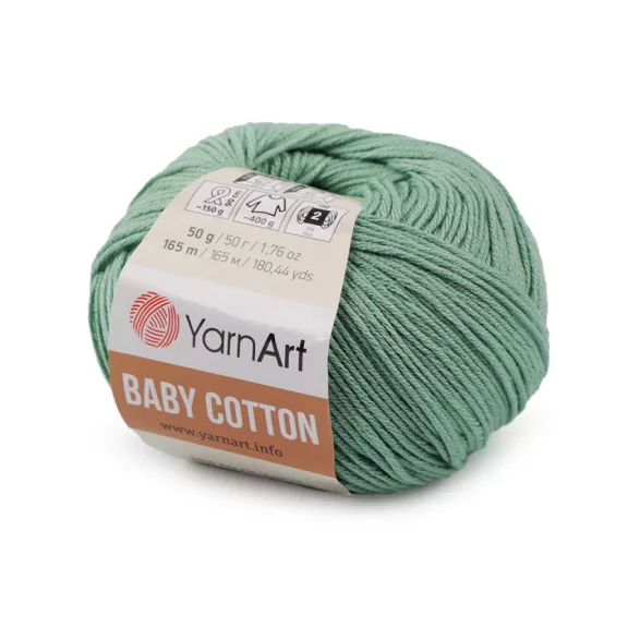 Kötőfonal Baby Cotton 50 g - 16 (439) zöldes (10 db-os csomagolás) Kötőfonal Baby Cotton 50 g - 16 (439) zöldes (10 db-os csomagolás)