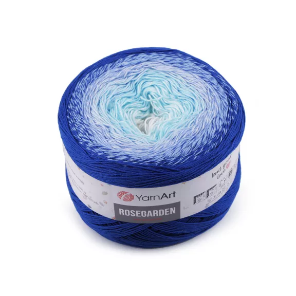 Pamut kötőfonal Rosegarden 250 g - 15 (318) királykék (2 db-os csomagolás) Pamut kötőfonal Rosegarden 250 g - 15 (318) királykék (2 db-os csomagolás)