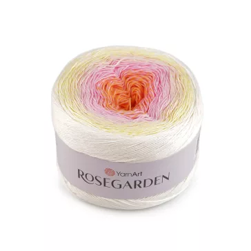   Pamut kötőfonal Rosegarden 250 g - 19 (302) fehér világos rózsaszín
790919 520240 (1 db-os csomagolás)