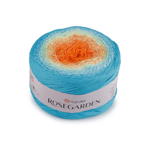 Pamut kötőfonal Rosegarden 250 g - 24 (317) azúrkék narancssárga (2 db-os csomagolás) Pamut kötőfonal Rosegarden 250 g - 24 (317) azúrkék narancssárga (2 db-os csomagolás)