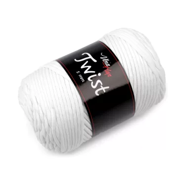   Pamut kötőfonal Twist makramé 500 g fésülés - 1 (8002) fehér (1 db-os csomagolás)