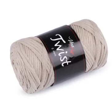   Pamut kötőfonal Twist makramé 500 g fésülés - 8 (8214) világos bézs (1 db-os csomagolás)