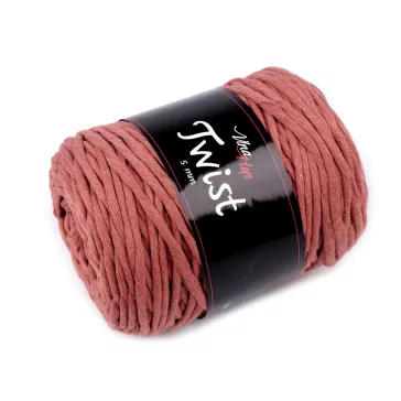   Pamut kötőfonal Twist makramé 500 g fésülés - 12 (8207) terakotta (1 db-os csomagolás)