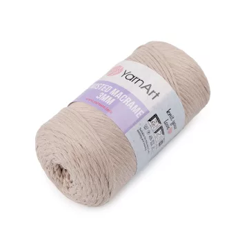   Kötőfonal Twisted Macrame 250 g - 1 (753) nyers-natür (1 db-os csomagolás)