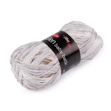   Kötőfonal Elen baby batikolt 100 g - 7 (5117) szürkészöld (1 db-os csomagolás)