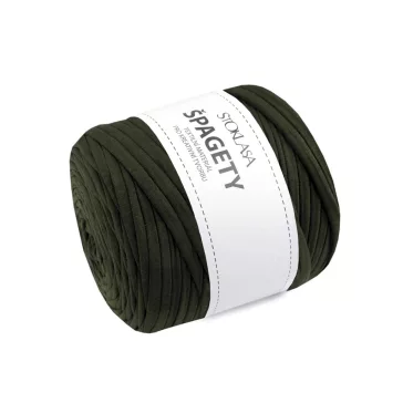   Spaghetti / fonal 550 g - 15 khakizöld különböző színárnyalatok (5 db-os csomagolás)