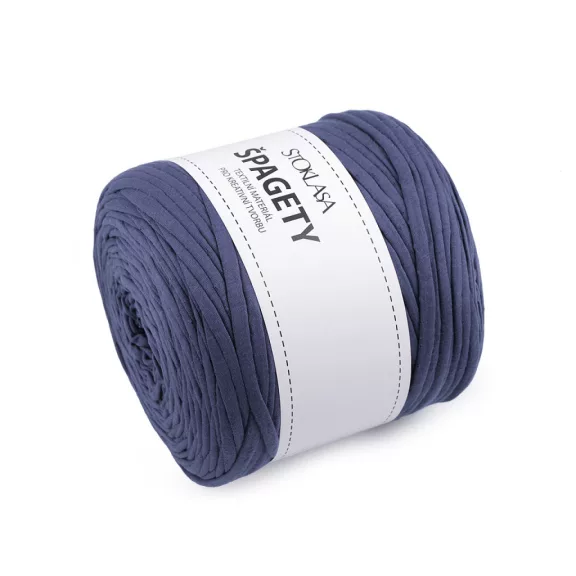 Spaghetti / fonal 550 g - 34 kék farmer különböző színárnyalatok (5 db-os csomagolás) Spaghetti / fonal 550 g - 34 kék farmer különböző színárnyalatok (5 db-os csomagolás)