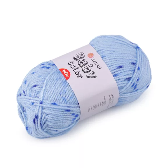 Kötőfonal Baby Color 50 g - 15 (207) világoskék (5 db-os csomagolás) Kötőfonal Baby Color 50 g - 15 (207) világoskék (5 db-os csomagolás)