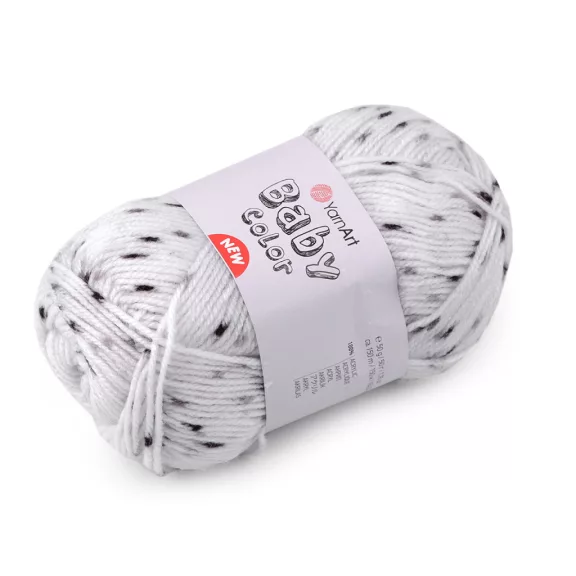 Kötőfonal Baby Color 50 g - 16 (205) fehér (1 db-os csomagolás) Kötőfonal Baby Color 50 g - 16 (205) fehér (1 db-os csomagolás)