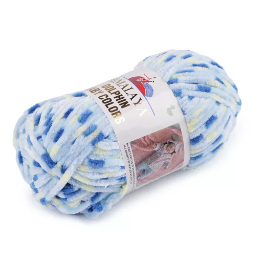 Fonott zsinil fonal Dolphin Baby Colors 100 g
