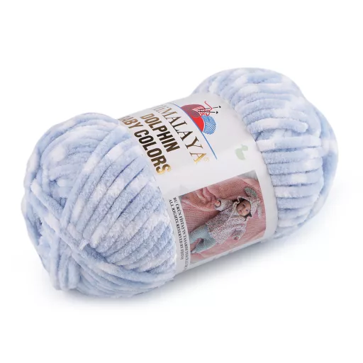 Fonott zsinil fonal Dolphin Baby Colors 100 g