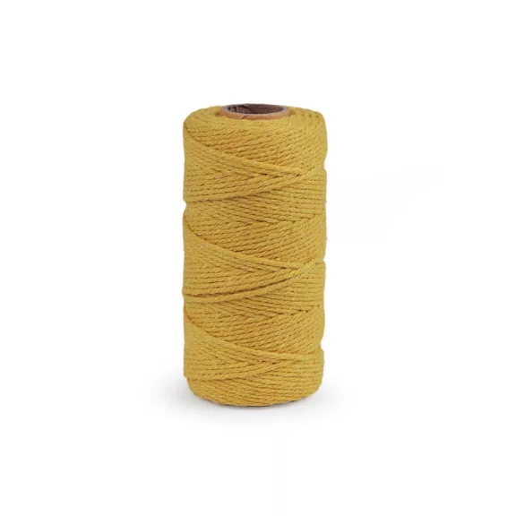 Macrame pamut fonal / horgoló, szétfésülhető - 2 mustárszínű (10 db-os csomagolás) Macrame pamut fonal / horgoló, szétfésülhető - 2 mustárszínű (10 db-os csomagolás)