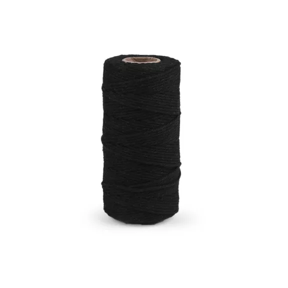 Macrame pamut fonal / horgoló, szétfésülhető - 9 fekete (10 db-os csomagolás) Macrame pamut fonal / horgoló, szétfésülhető - 9 fekete (10 db-os csomagolás)