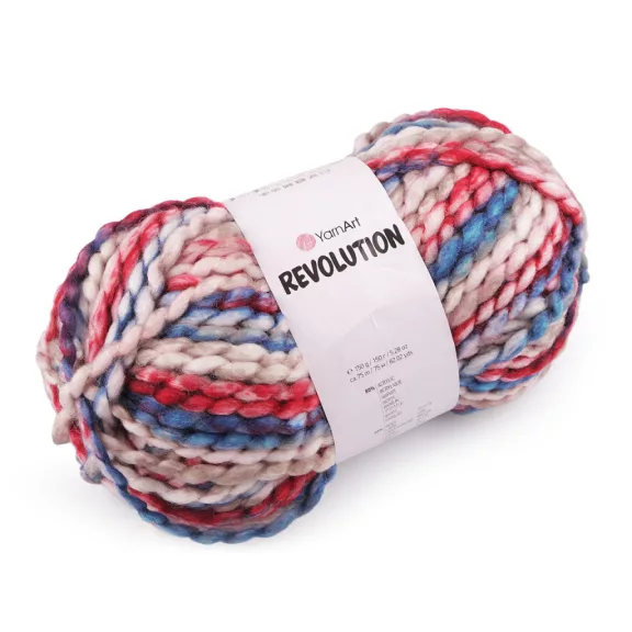 Revolution kötőfonal 150 g - 10 (1621) kék piros (1 db-os csomagolás) Revolution kötőfonal 150 g - 10 (1621) kék piros (1 db-os csomagolás)