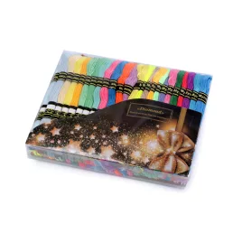   Osztott hímzőfonal mouline tipus Gyémánt készlet 100 db/8 m