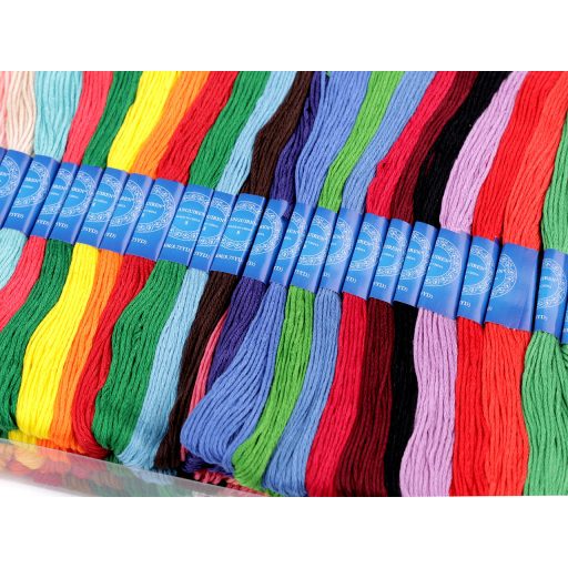 Osztott hímzőfonal tmouline tipus Languiren készlet 100 db/8 m