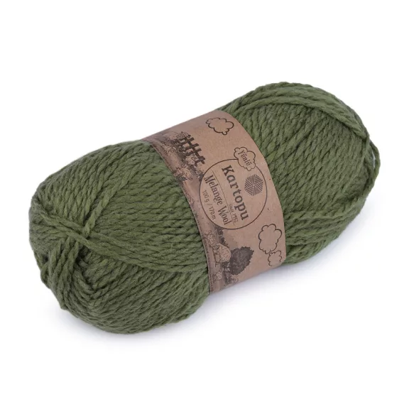 Kötőfonal Melange Wool 100 g - 6 (430) zöldes (1 db-os csomagolás) Kötőfonal Melange Wool 100 g - 6 (430) zöldes (1 db-os csomagolás)