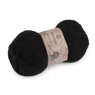   Kötőfonal Melange Wool 100 g - 8 (940) fekete (1 db-os csomagolás)