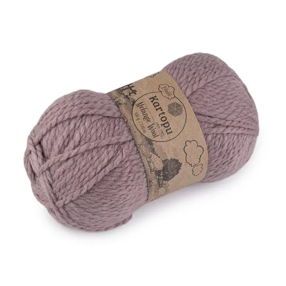 Kötőfonal Melange Wool 100 g - 12 (713) fáradtlila (5 db-os csomagolás) Kötőfonal Melange Wool 100 g - 12 (713) fáradtlila (5 db-os csomagolás)