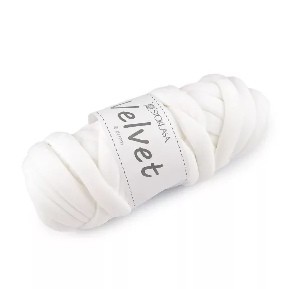 Marshmallow fonal erős Velvet Ø20 mm 500 g - 15 (002) fehér (1 db-os csomagolás) Marshmallow fonal erős Velvet Ø20 mm 500 g - 15 (002) fehér (1 db-os csomagolás)