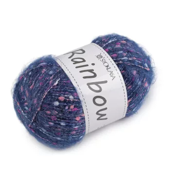   Kötőfonal mohér Rainbow 100 g - 4 (11-2) zafírkék (1 db-os csomagolás)