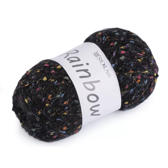 Kötőfonal mohér Rainbow 100 g - 8 (21-2) fekete (5 db-os csomagolás) Kötőfonal mohér Rainbow 100 g - 8 (21-2) fekete (5 db-os csomagolás)