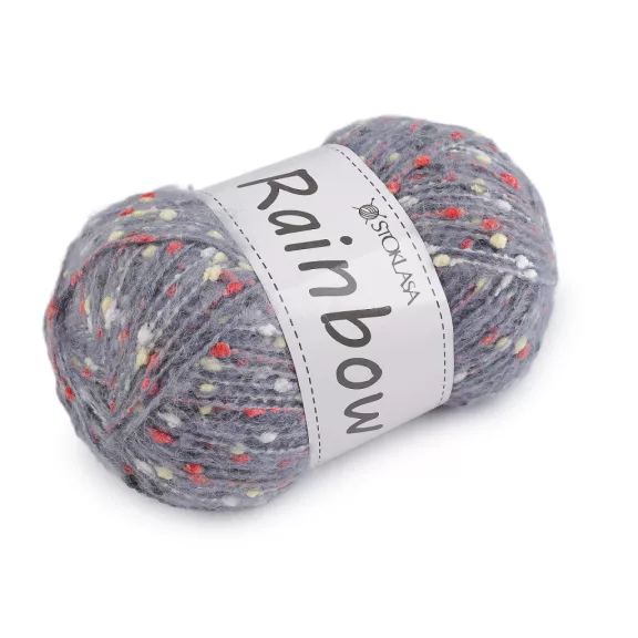 Kötőfonal mohér Rainbow 100 g - 17 (03-3) szürke (5 db-os csomagolás) Kötőfonal mohér Rainbow 100 g - 17 (03-3) szürke (5 db-os csomagolás)