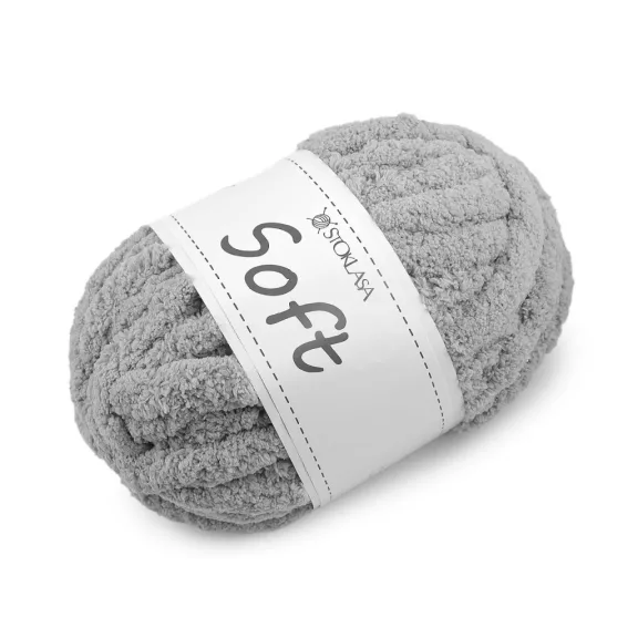 Kötőfonal zsinil Soft 250 g - 8 vil szürkéskék (4 db-os csomagolás) Kötőfonal zsinil Soft 250 g - 8 vil szürkéskék (4 db-os csomagolás)