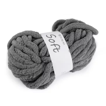   Kötőfonal zsinil Soft 250 g - 10 szürke (4 db-os csomagolás)