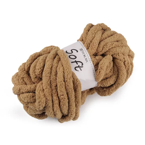 Kötőfonal zsinil Soft 250 g - 19 bézs (1 db-os csomagolás) Kötőfonal zsinil Soft 250 g - 19 bézs (1 db-os csomagolás)