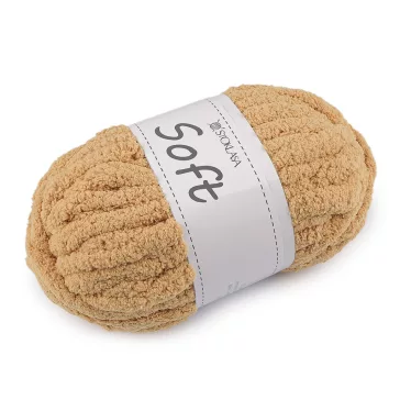   Kötőfonal zsinil Soft 250 g - 22 krém sötét (1 db-os csomagolás)