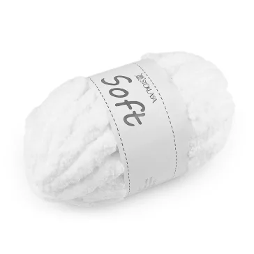   Kötőfonal zsinil Soft 250 g - 27 hófehér (4 db-os csomagolás)