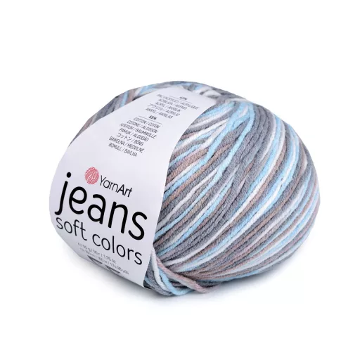 Kötőfonal Jeans Soft Color 50 g