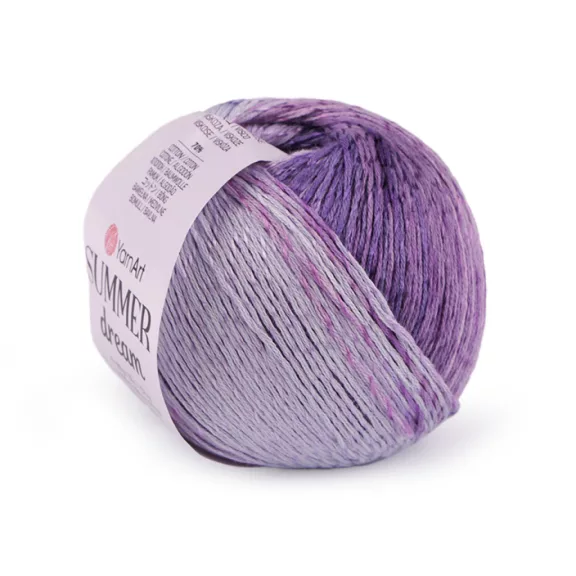 Kötőfonal Summer Dream 100 g - 2 (4306) lila (4 db-os csomagolás) Kötőfonal Summer Dream 100 g - 2 (4306) lila (4 db-os csomagolás)
