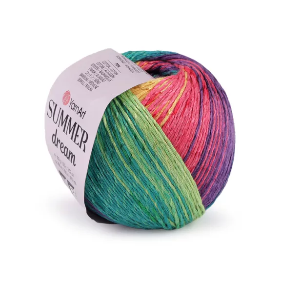 Kötőfonal Summer Dream 100 g - 5 (4305) multicolor (4 db-os csomagolás) Kötőfonal Summer Dream 100 g - 5 (4305) multicolor (4 db-os csomagolás)