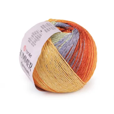   Kötőfonal Summer Dream 100 g - 6 (4301) sárgászöld narancssárga (1 db-os csomagolás)