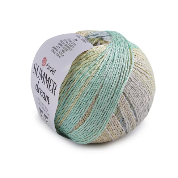 Kötőfonal Summer Dream 100 g - 7 (4312) világoskék zöld (1 db-os csomagolás) Kötőfonal Summer Dream 100 g - 7 (4312) világoskék zöld (1 db-os csomagolás)