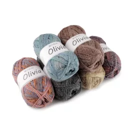 Kötő fonal Olivia melírozott 100 g
