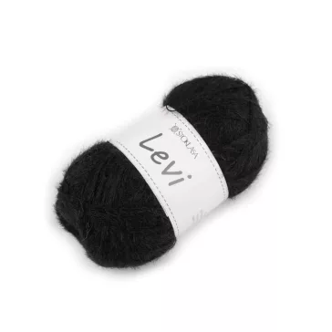 Kötő fonal Levi 50 g - 6 fekete (1 db-os csomagolás)